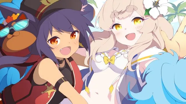 フェニックス娘アテエルと水着初代皇帝のシナジーの参考画像 - わんにゃんランド - アイギス攻略まとめ & DB